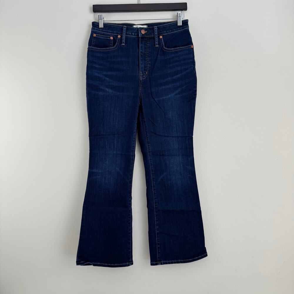 Madewell Jeans Women's 29 Curvy Cali Demi Boot Blue Dark Wash Denim